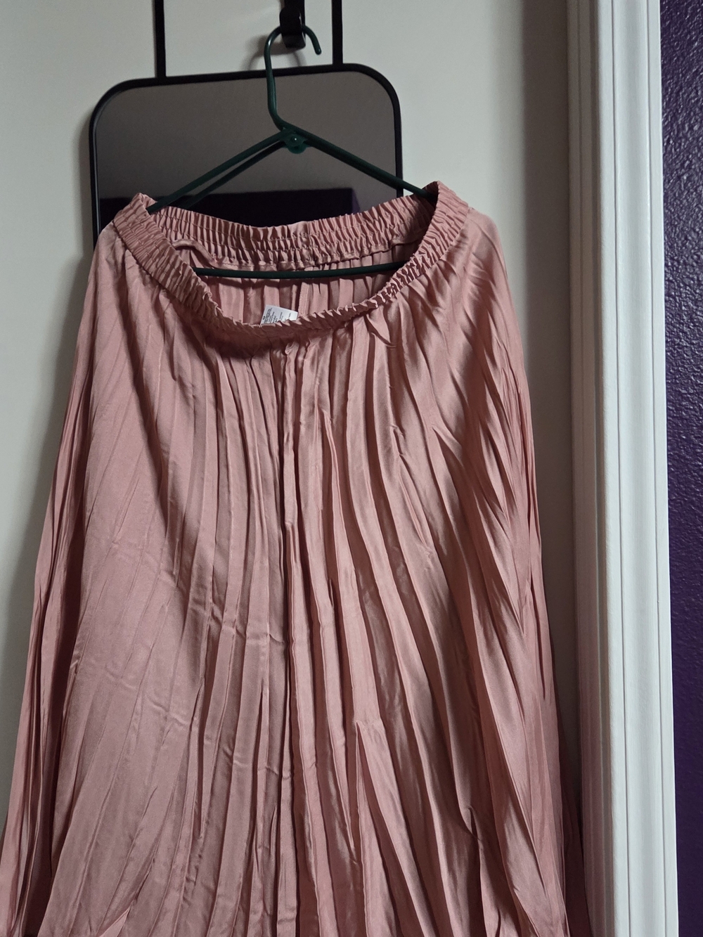 Zara Blush Pink Pleated Skirt